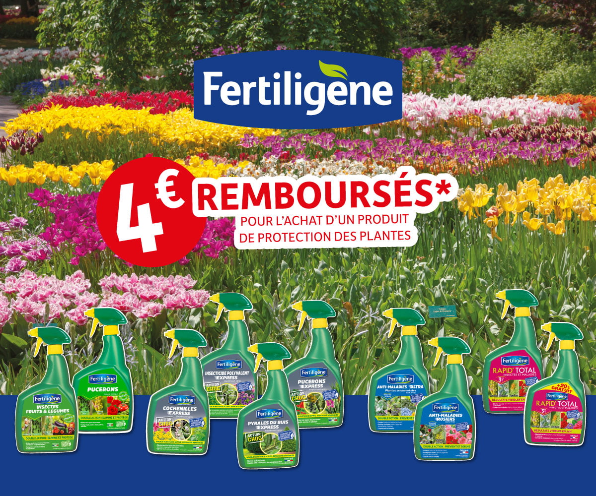 Offre de remboursement 4€ sur les soins des plantes FERTILIGENE